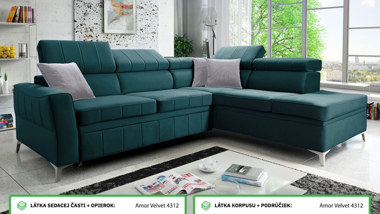 Rohová sedačka BARTEEZ III Farebné prevedenie