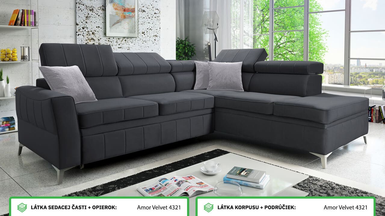 Rohová sedačka BARTEEZ III Farebné prevedenie