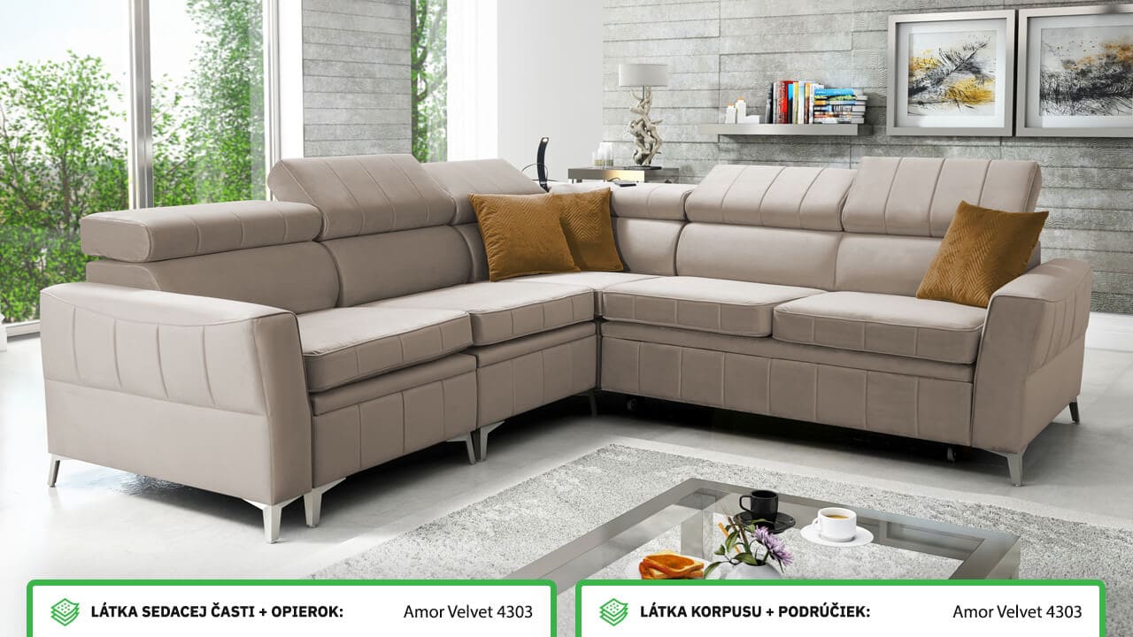 Rohová sedačka BARTEEZ IV Farebné prevedenie