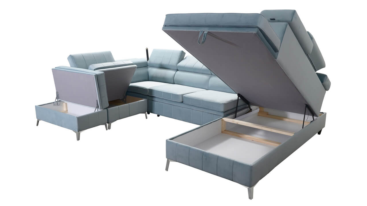 Sedacia súprava BARTEEZ VIII Úložný priestor