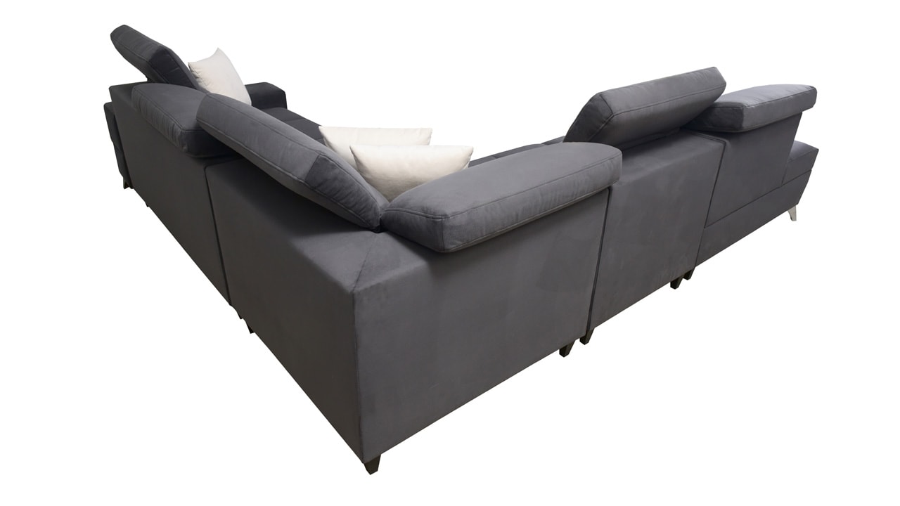 Rohová sedačka DEUSS IX Pohľad zozadu