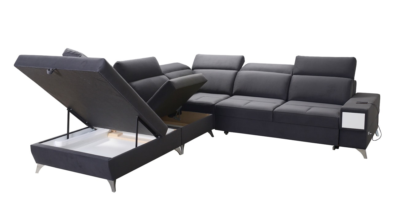 Rohová sedačka DEUSS IX Úložný priestor