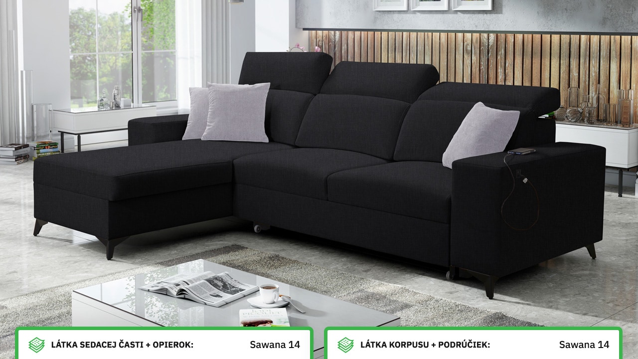 Rohová sedačka BARTON I MIX Farebné prevedenie