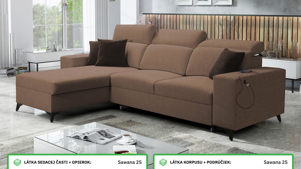 Rohová sedačka BARTON I MIX Farebné prevedenie