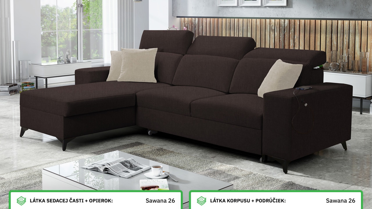 Rohová sedačka BARTON I MIX Farebné prevedenie