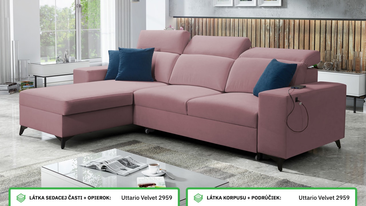 Rohová sedačka BARTON I MIX Farebné prevedenie