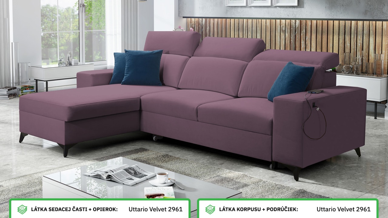 Rohová sedačka BARTON I MIX Farebné prevedenie