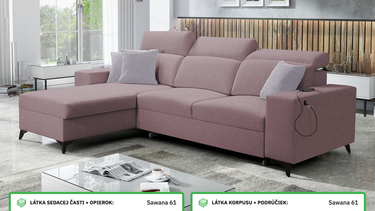 Rohová sedačka BARTON I MIX Farebné prevedenie