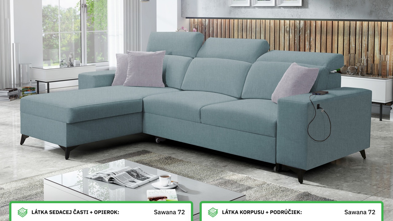 Rohová sedačka BARTON I MIX Farebné prevedenie