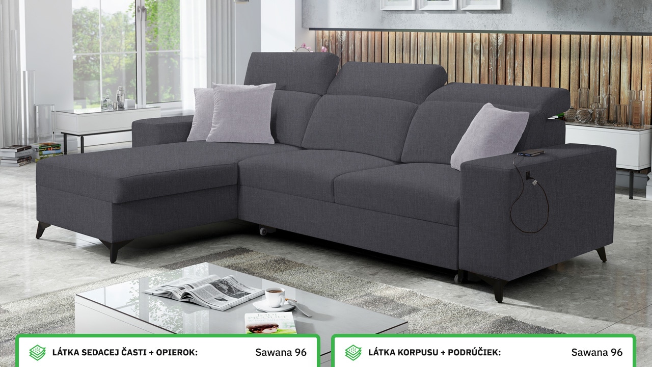 Rohová sedačka BARTON I MIX Farebné prevedenie