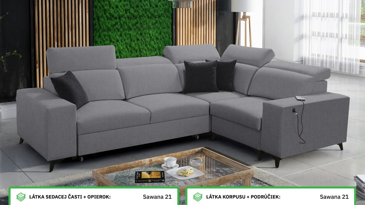 Rohová sedačka BARTON II MIX Farebné prevedenie