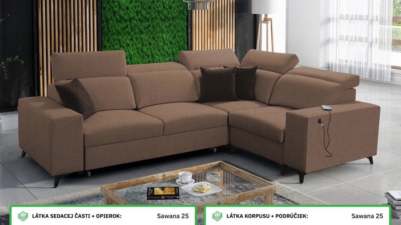 Rohová sedačka BARTON II MIX Farebné prevedenie