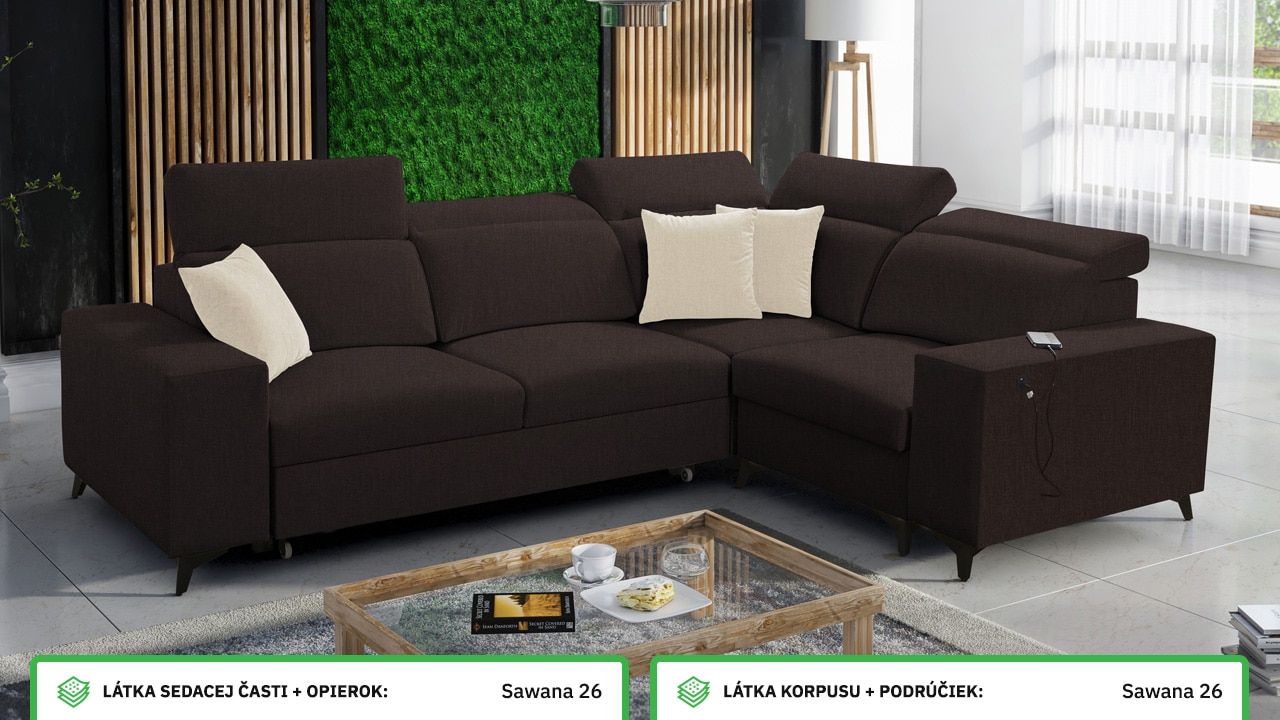 Rohová sedačka BARTON II MIX Farebné prevedenie