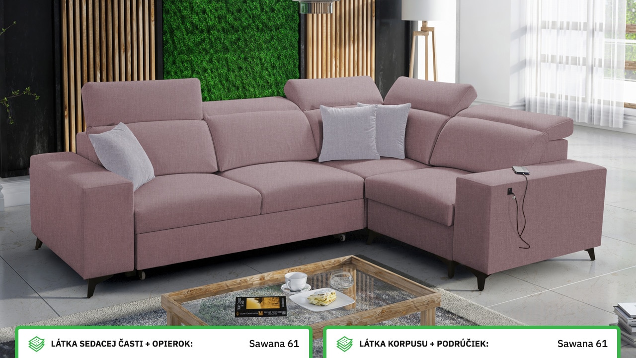 Rohová sedačka BARTON II MIX Farebné prevedenie