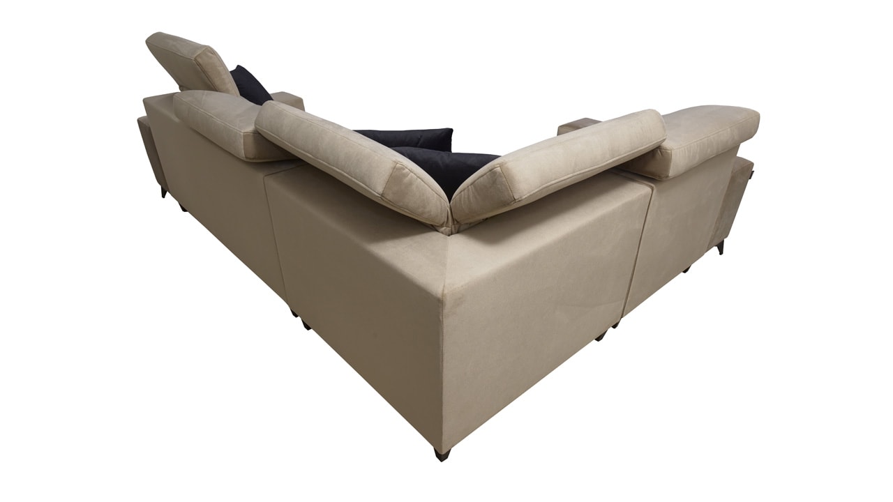 Rohová sedačka BARTON II MIX Pohľad zozadu