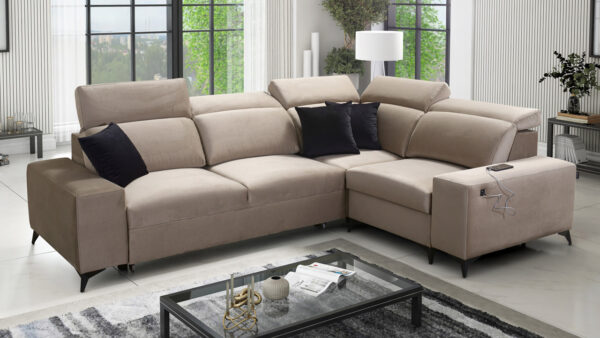 Rohová sedačka BARTON II MIX Pravý roh