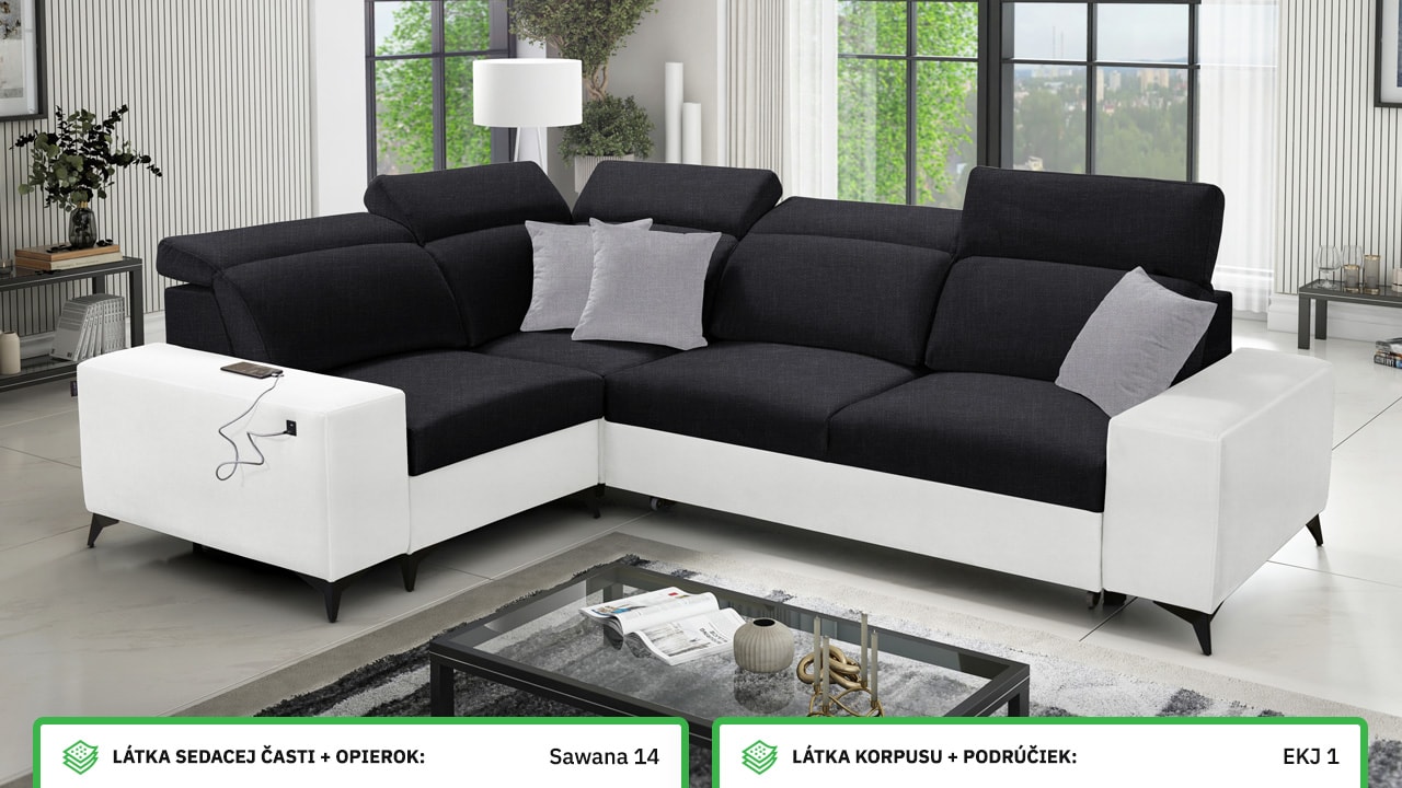 Rohová sedačka BARTON II MIX Farebné prevedenie