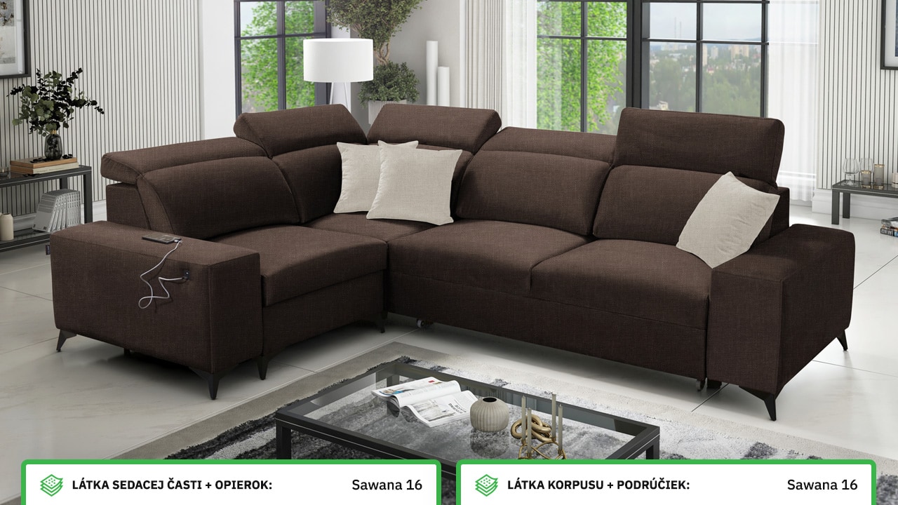 Rohová sedačka BARTON II MIX Farebné prevedenie