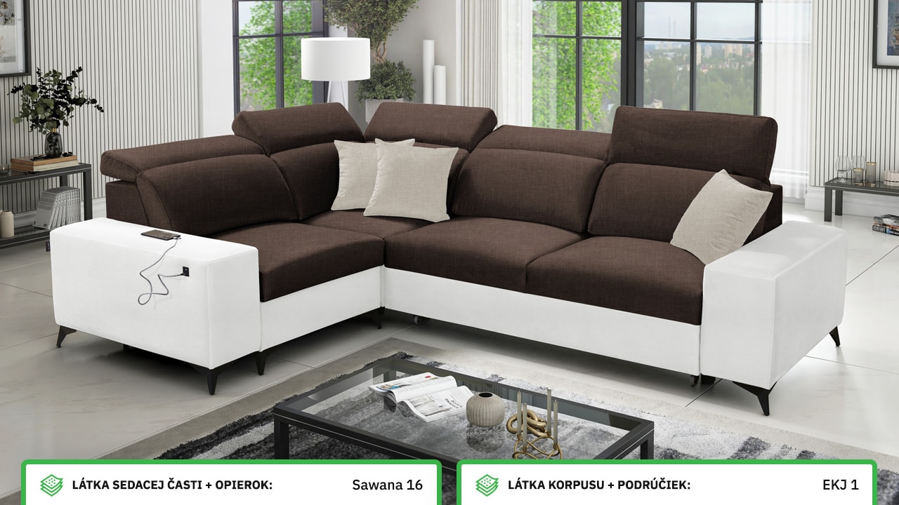 Rohová sedačka BARTON II MIX Farebné prevedenie