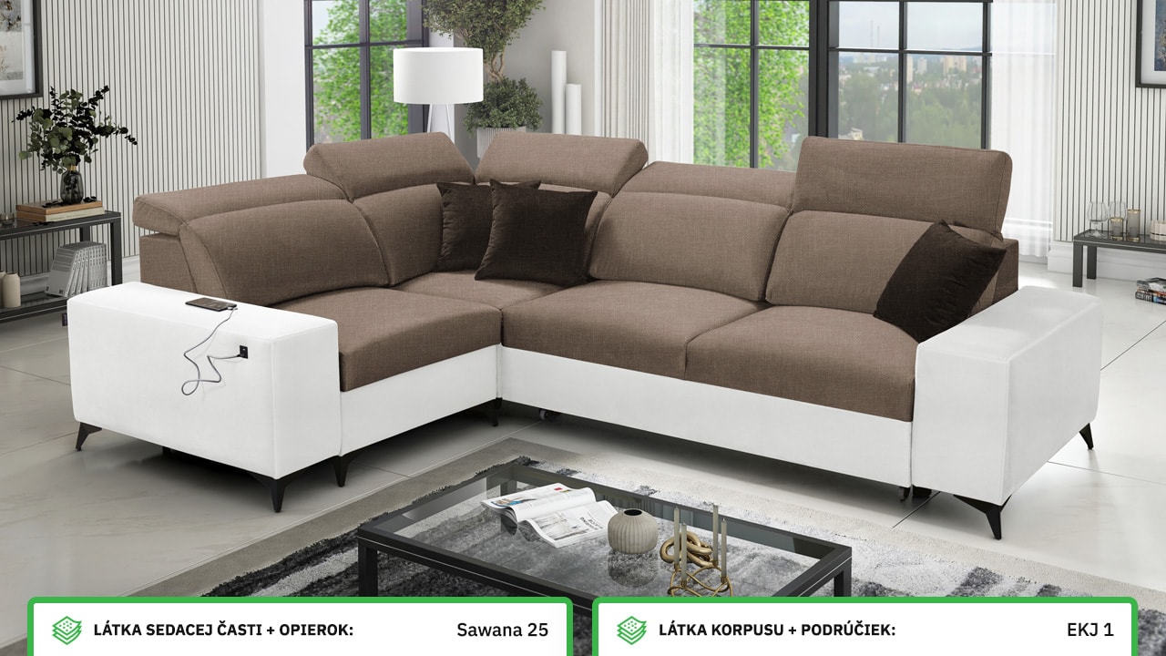 Rohová sedačka BARTON II MIX Farebné prevedenie