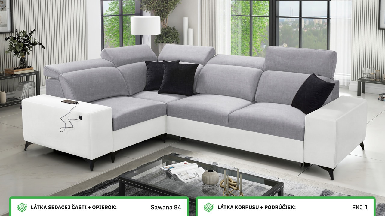 Rohová sedačka BARTON II MIX Farebné prevedenie