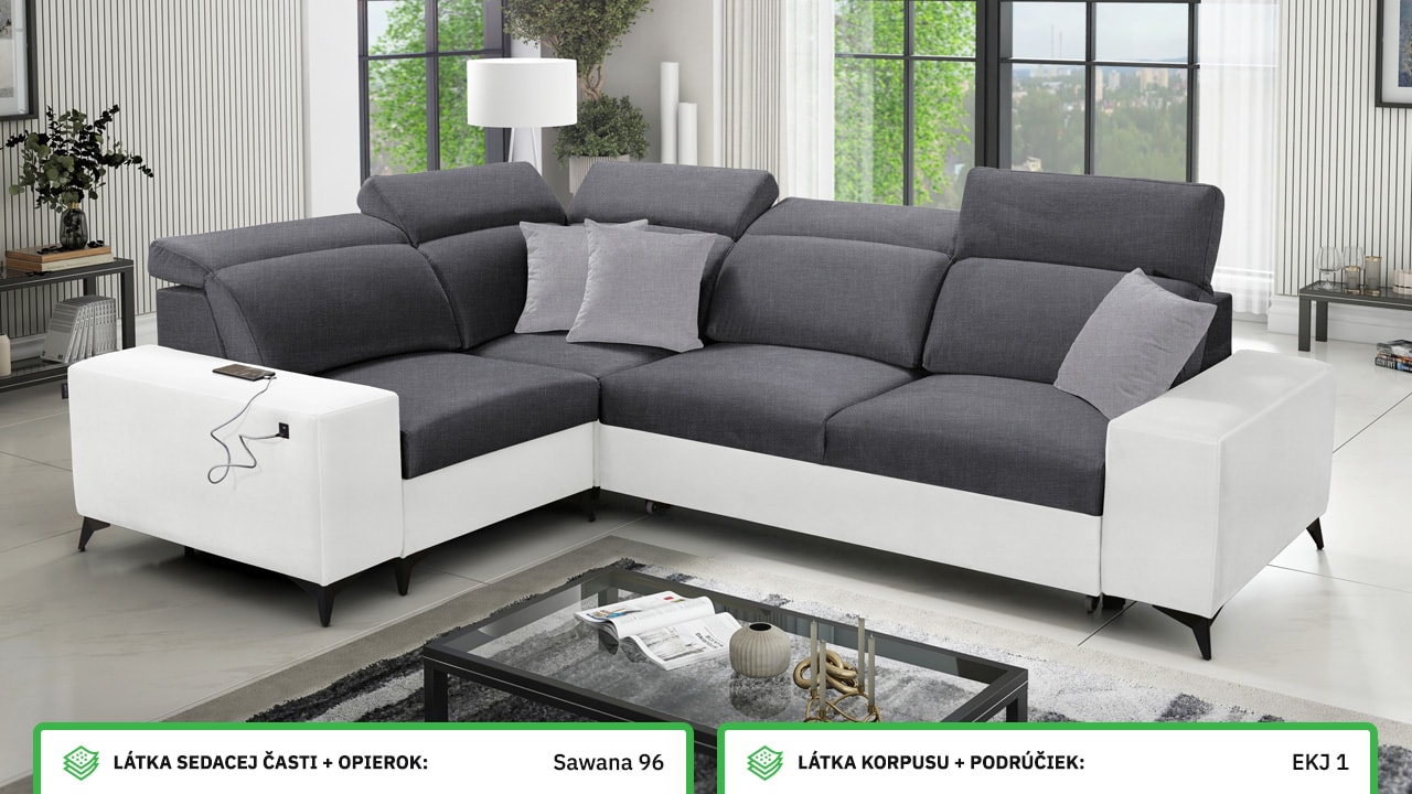 Rohová sedačka BARTON II MIX Farebné prevedenie