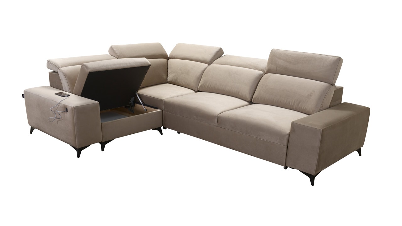 Rohová sedačka BARTON II MIX Úložný priestor