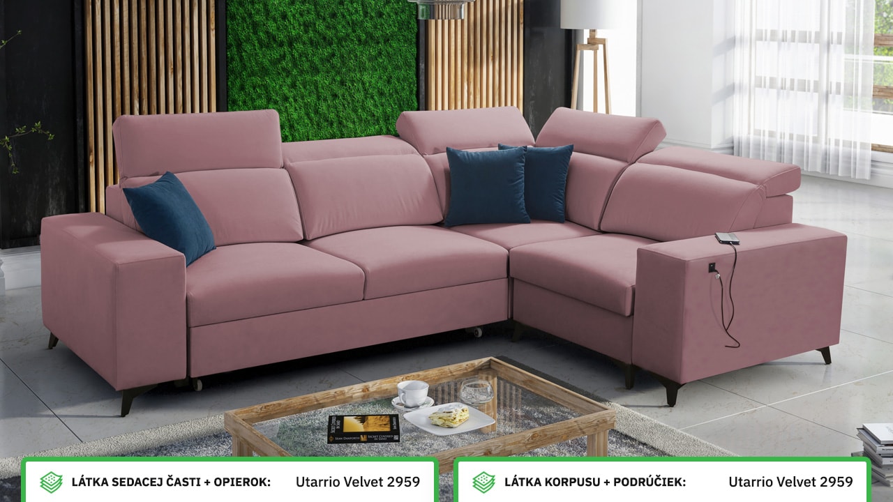 Rohová sedačka BARTON II MIX Farebné prevedenie