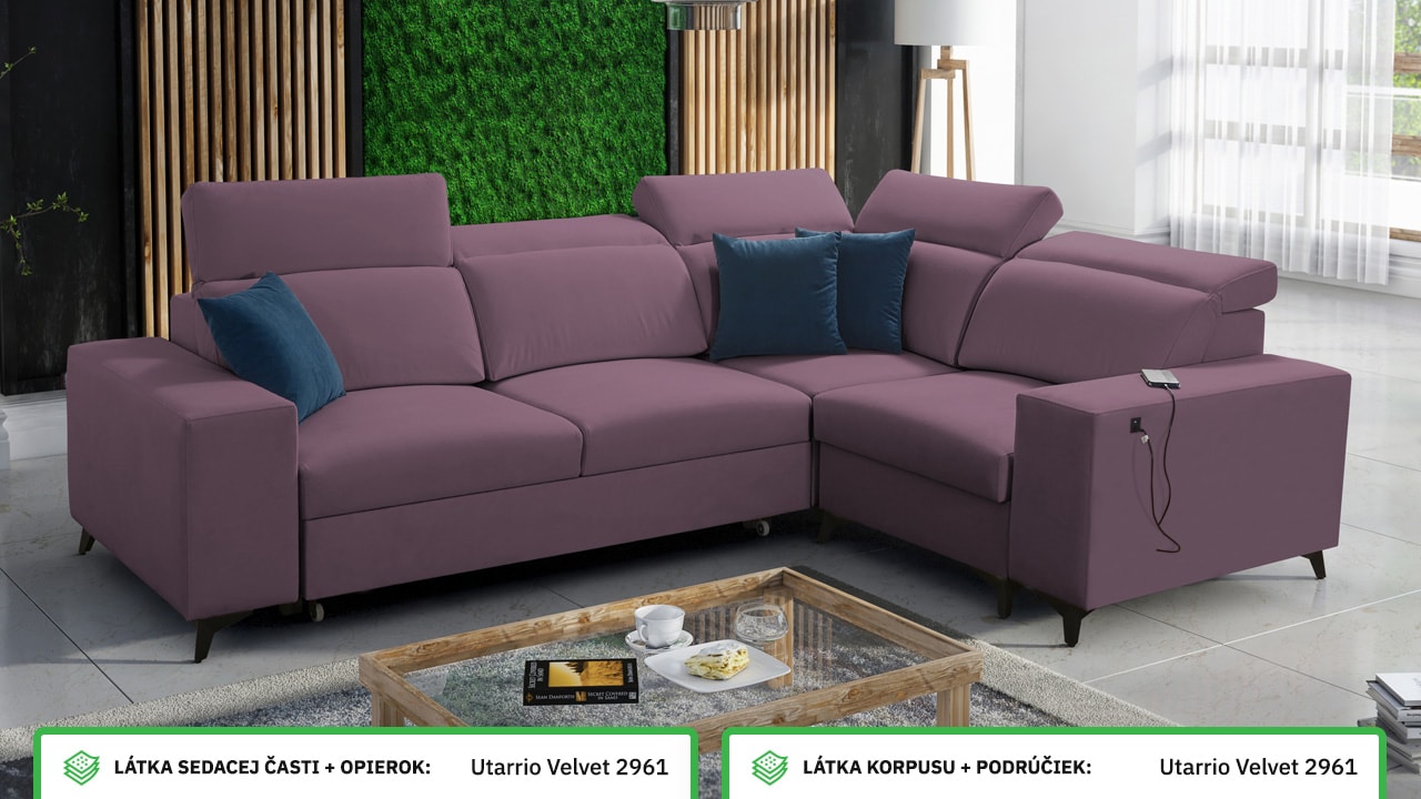 Rohová sedačka BARTON II MIX Farebné prevedenie