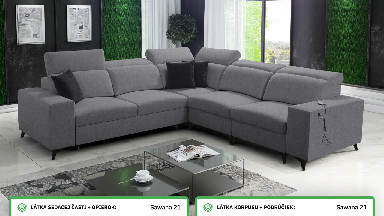 Rohová sedačka BARTON III MIX Farebné prevedenie