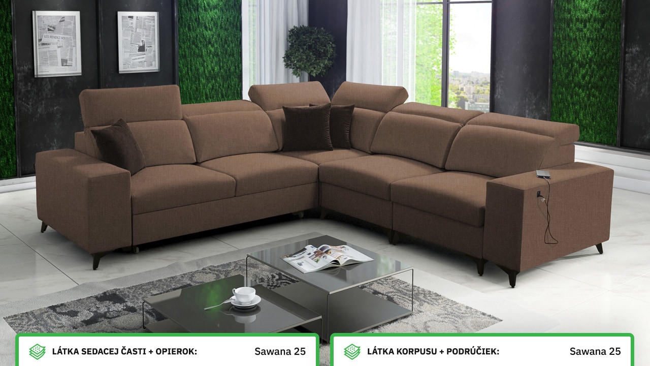 Rohová sedačka BARTON III MIX Farebné prevedenie