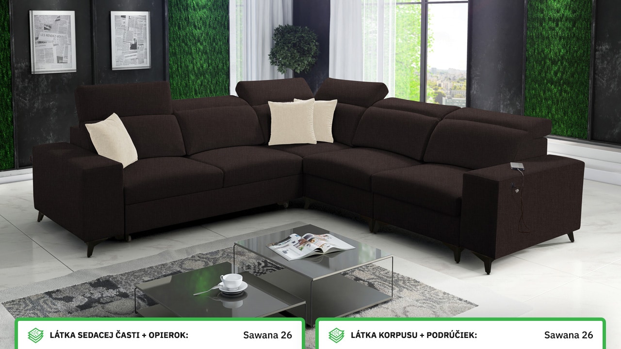 Rohová sedačka BARTON III MIX Farebné prevedenie