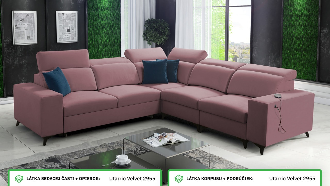 Rohová sedačka BARTON III MIX Farebné prevedenie