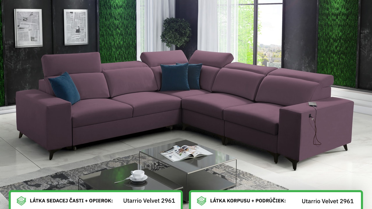 Rohová sedačka BARTON III MIX Farebné prevedenie