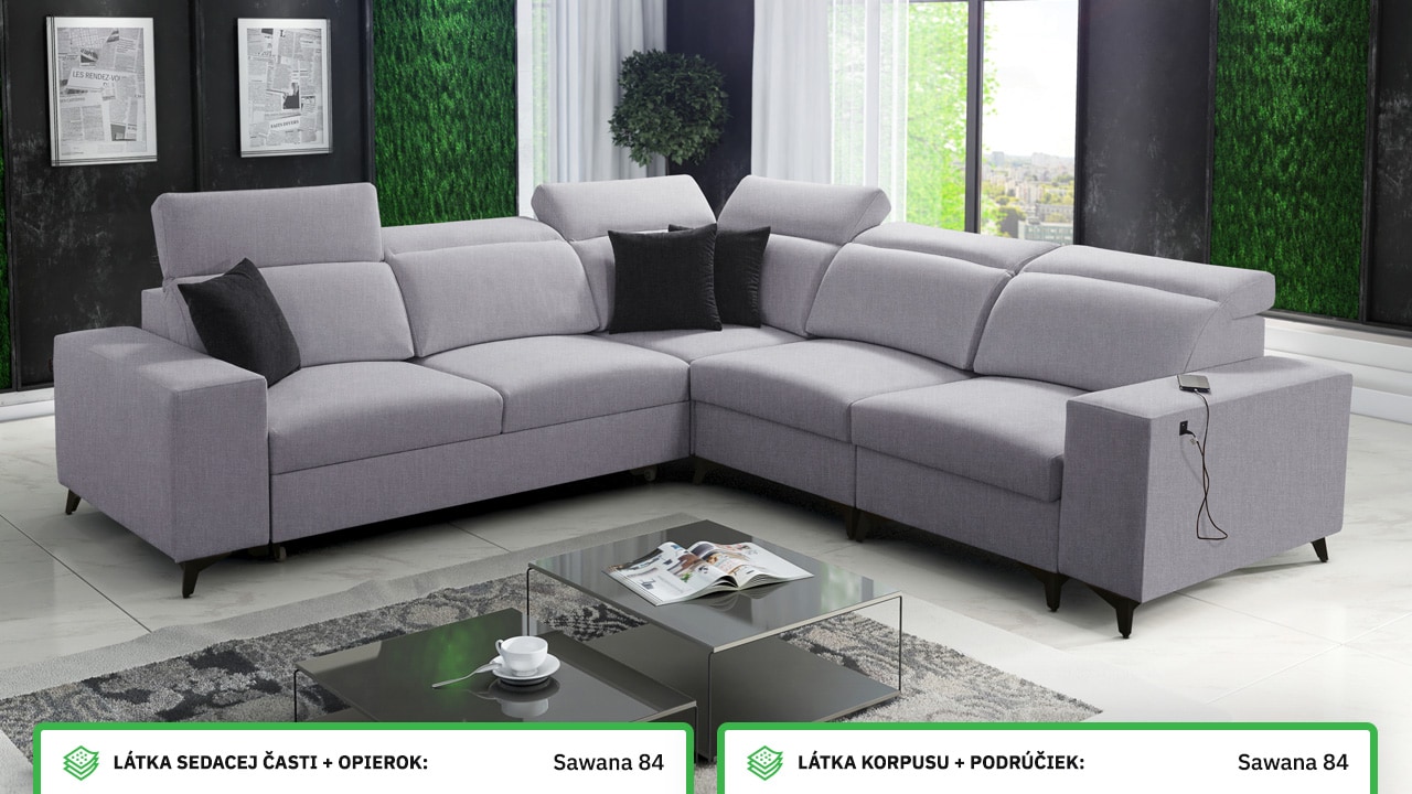 Rohová sedačka BARTON III MIX Farebné prevedenie