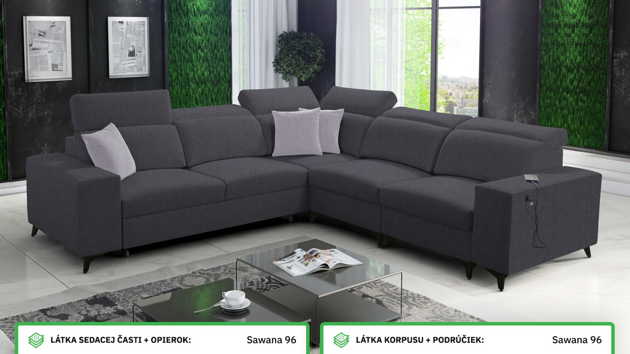 Rohová sedačka BARTON III MIX Farebné prevedenie