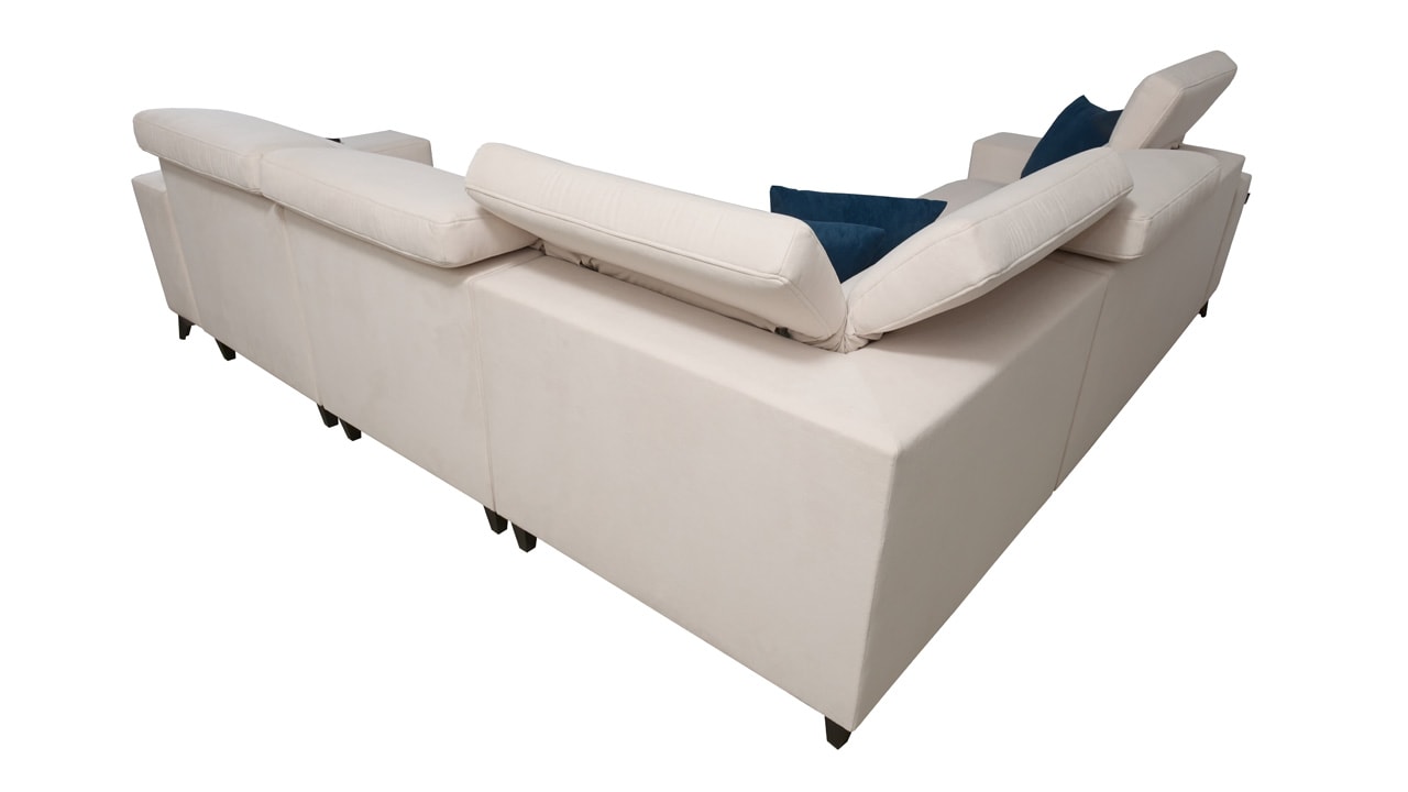 Rohová sedačka BARTON III MIX Pohľad zozadu