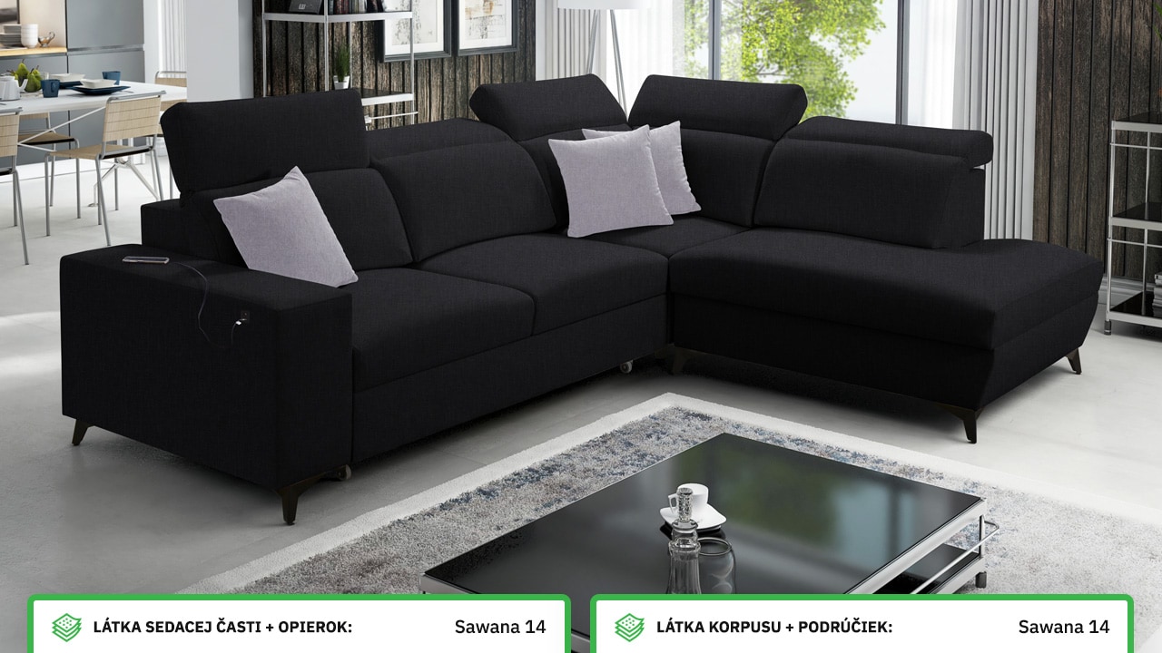 Rohová sedačka BARTON VII MIX Farebné prevedenie