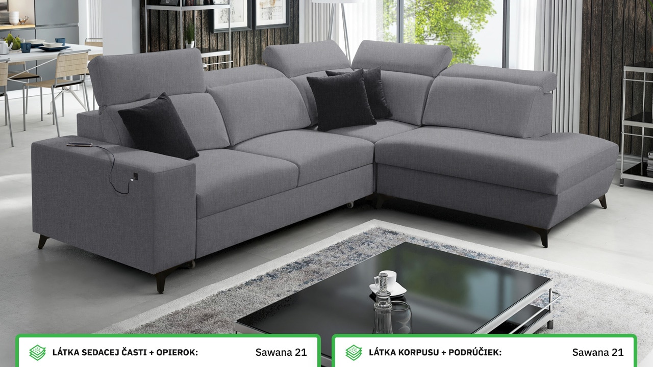 Rohová sedačka BARTON VII MIX Farebné prevedenie