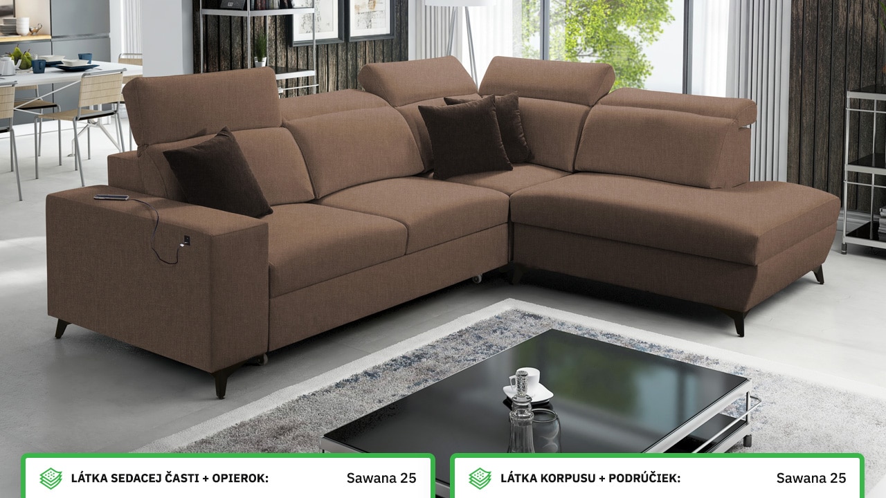 Rohová sedačka BARTON VII MIX Farebné prevedenie