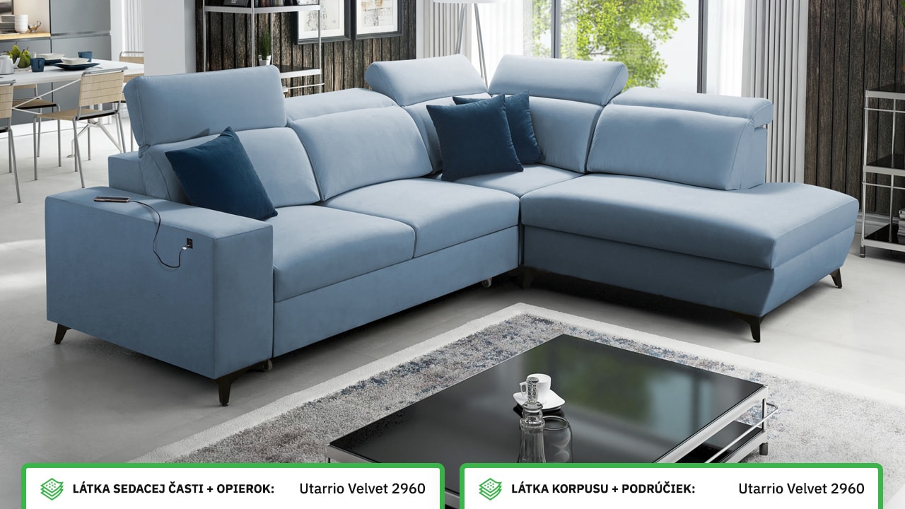 Rohová sedačka BARTON VII MIX Farebné prevedenie