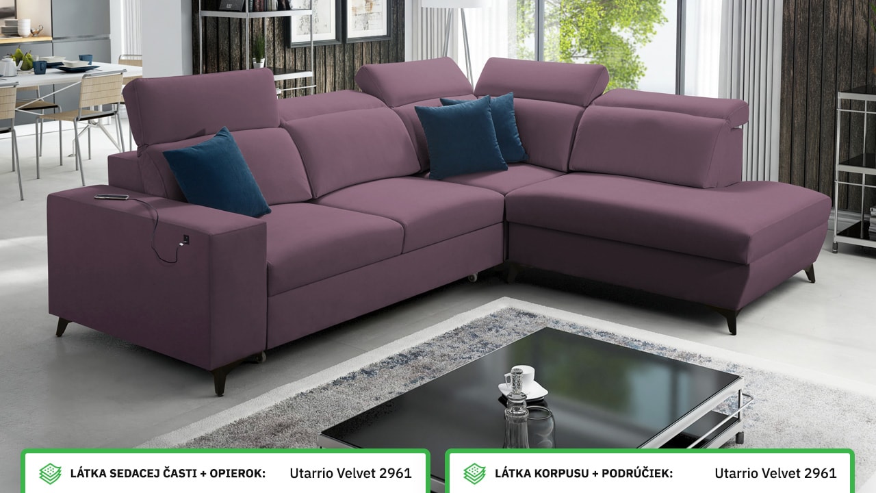 Rohová sedačka BARTON VII MIX Farebné prevedenie