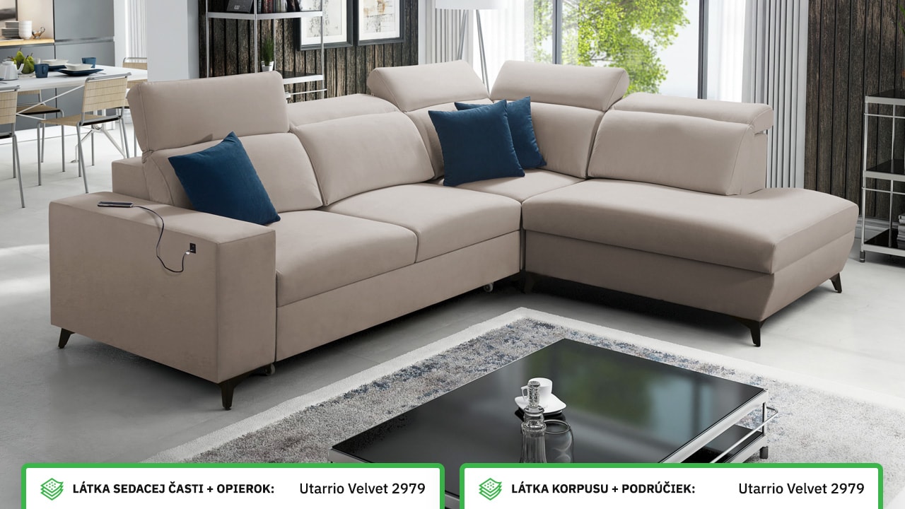 Rohová sedačka BARTON VII MIX Farebné prevedenie