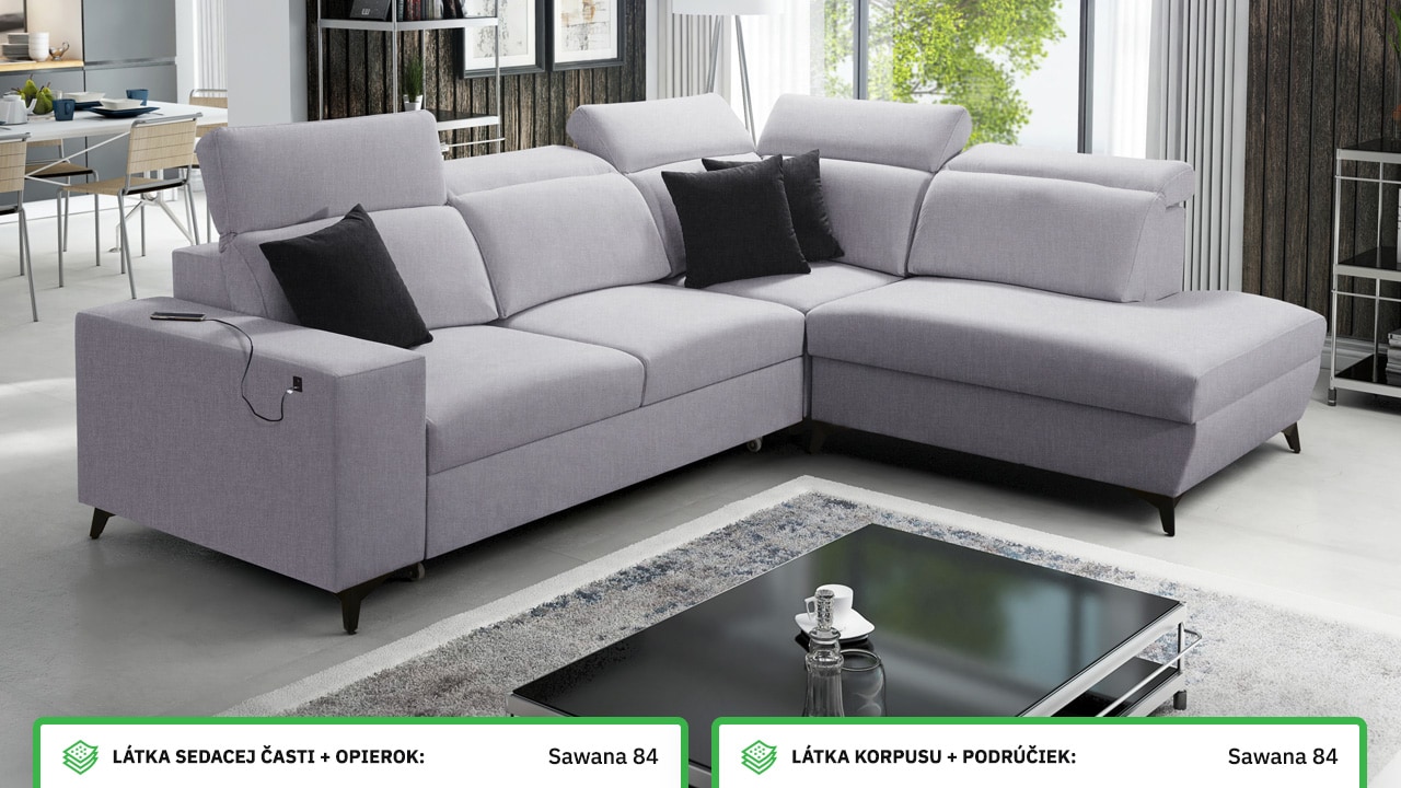 Rohová sedačka BARTON VII MIX Farebné prevedenie