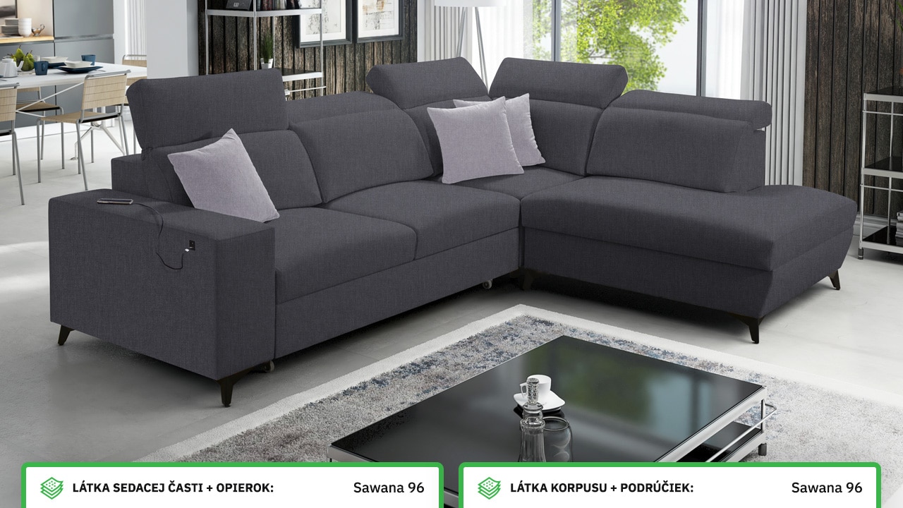 Rohová sedačka BARTON VII MIX Farebné prevedenie