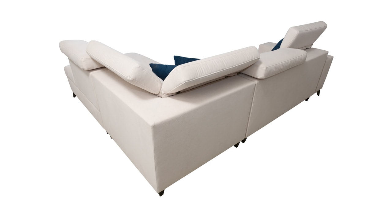 Rohová sedačka BARTON VII MIX Pohľad zozadu