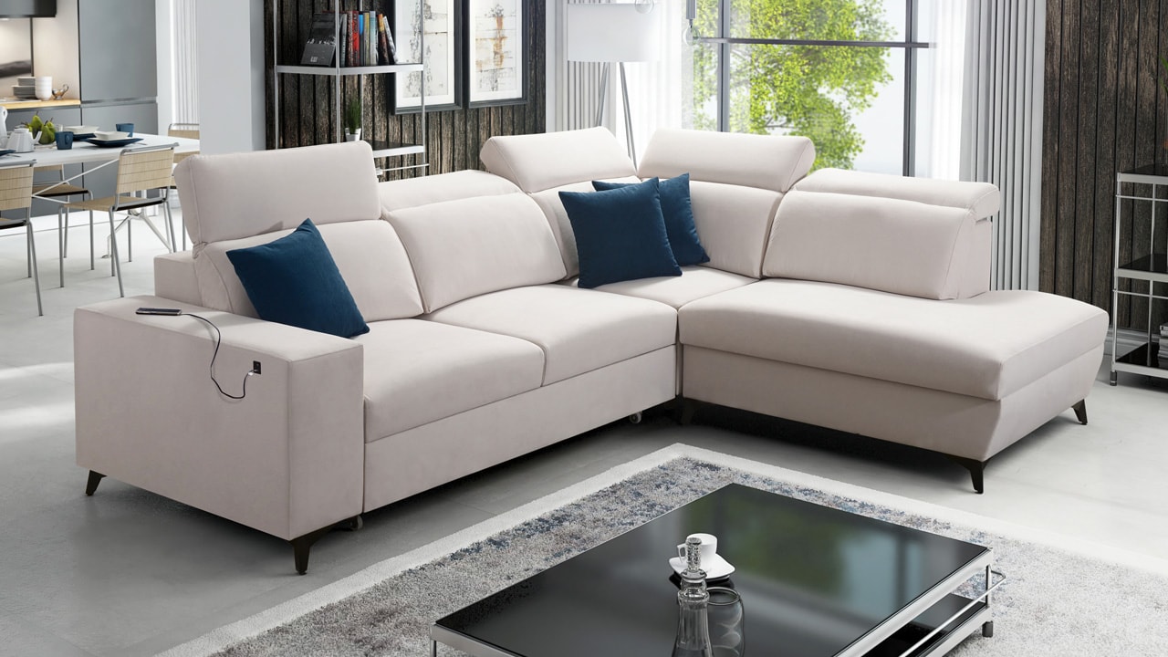 Rohová sedačka BARTON VII MIX Pravý roh