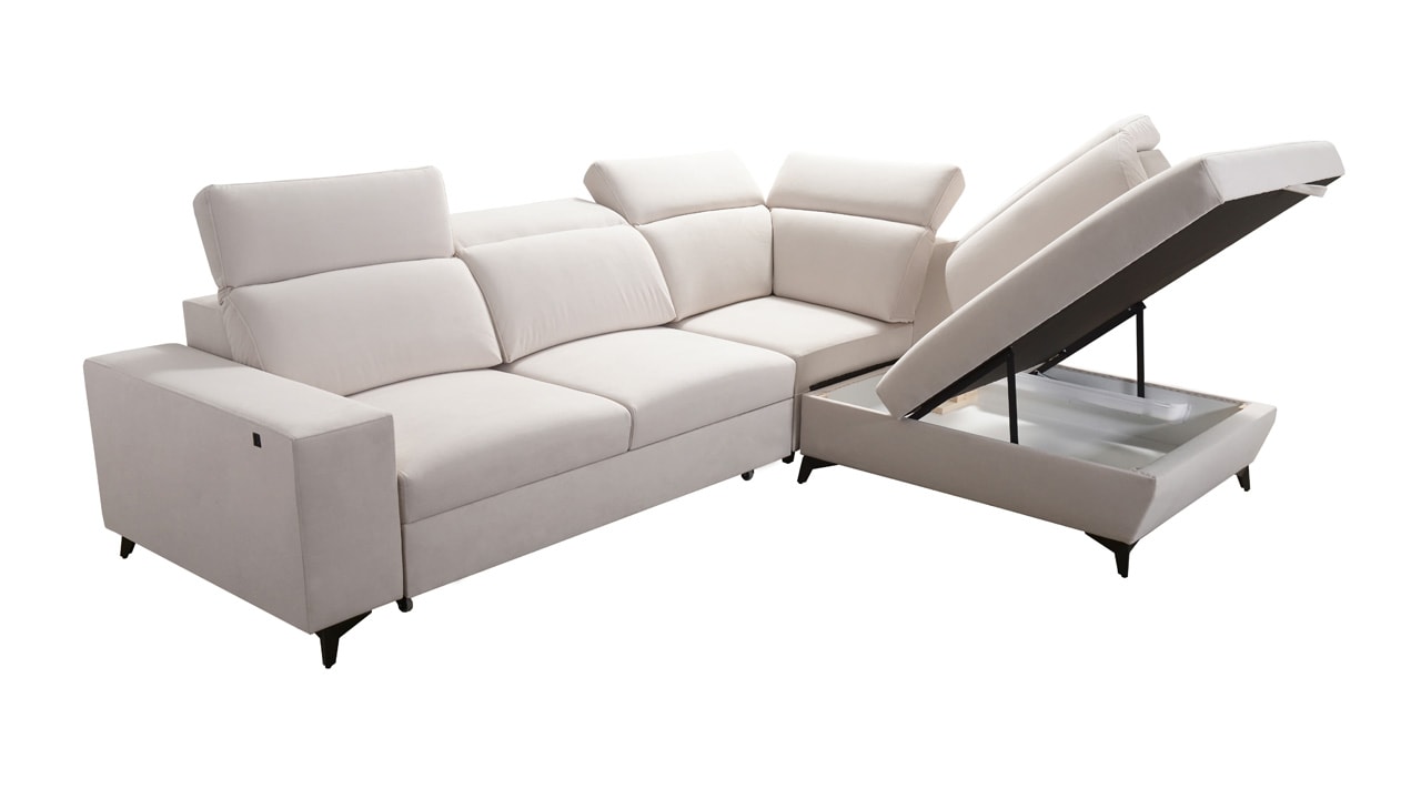 Rohová sedačka BARTON VII MIX Úložný priestor