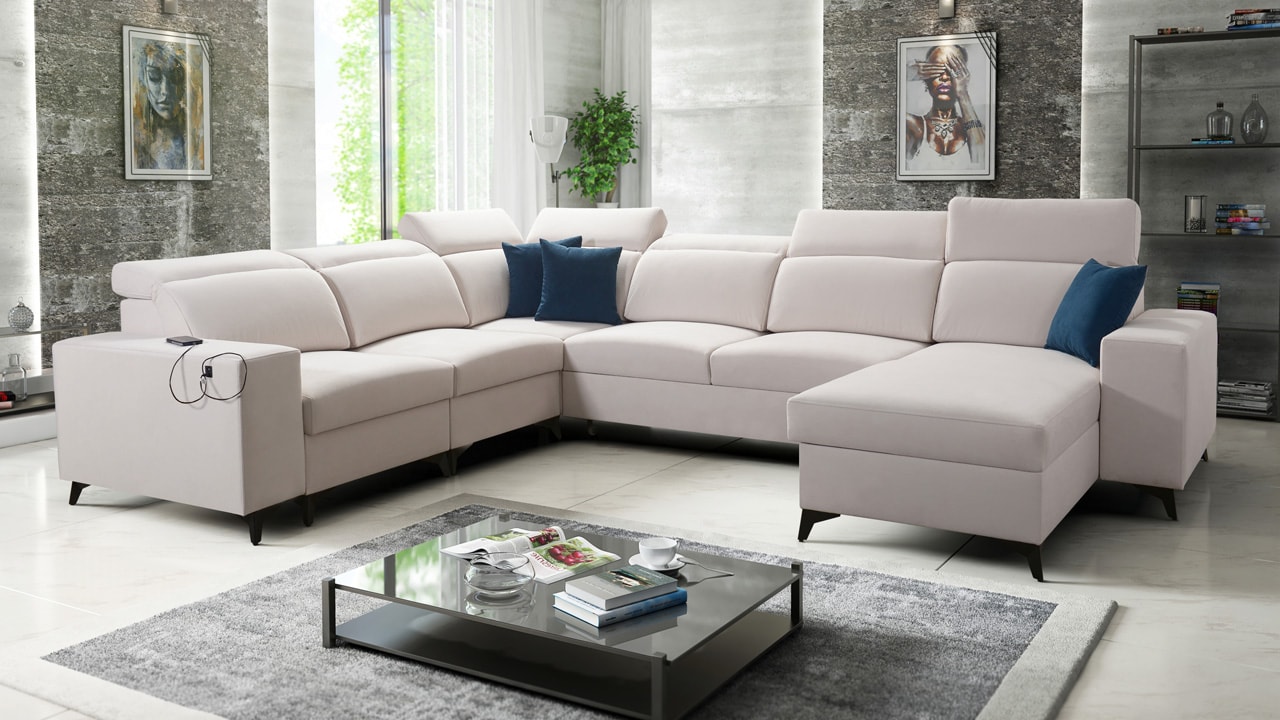 Sedacia súprava BARTON VIII MIX Pravý roh