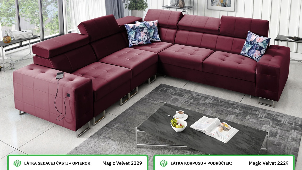 Rohová sedačka HEMILTON III Farebné prevedenie